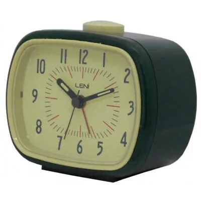 $19.95 • Buy Leni Retro Vintage Analogue Alarm Clock Desk/Table Home Decor Bedside Black