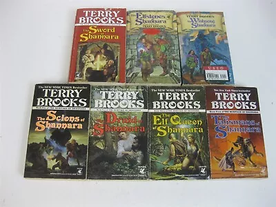 Terry Brooks Lot 7 PBs Sword Of Shannara Trilogy + All 4 Heritage Of Shannara • $29.99