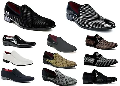 Mens Slip On Shoes Casual Formal Office Work Lightweight Wedding Dress Size 6-12 • £19.99
