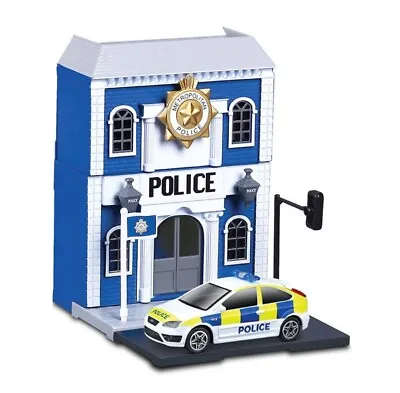 1/43 Street Fire Bburago City - Police Station + Ford Focus • $15.15