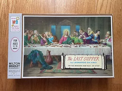 1965 The Last Supper Leonardo Da Vinci Milton Bradley Vintage Jigsaw Sealed USA • $14.95