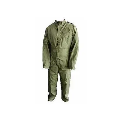 £9.99 • Buy Coverall / Boilersuit / Overall British Army Issue Olive Green Velcro Front, New