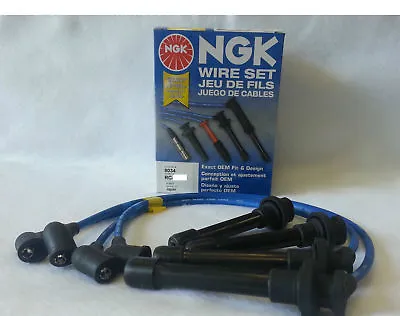 NGK BLUE SPARK PLUG WIRE SET HE57 For HONDA CIVIC B16 ACURA INTEGRA B18 • $52.78