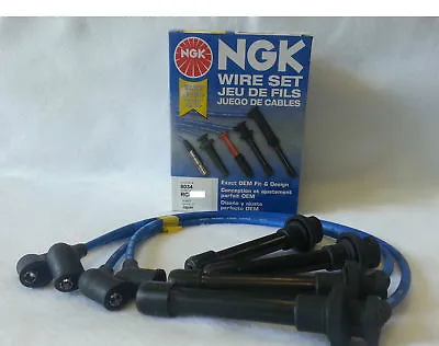 NGK JAPAN BLUE SPARK PLUG WIRE SET HE57 For HONDA CIVIC B16 ACURA INTEGRA B18 • $50.98