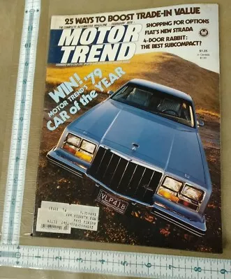 Motor Trend 1979 February Ford LTD Riviera S Firebird Wagon 1957 Pontiac F/I • $6.99