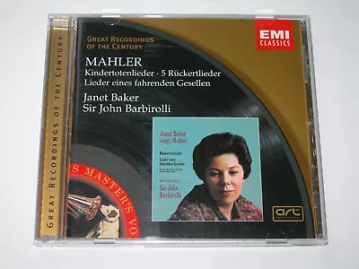 Mahler Kindertotenlieder 5 Ruckertlieder Janet Baker Barbirolli EMI Classics CD • £6.99