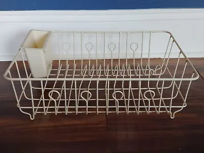 Vintage Rubbermaid Coated Wire Plate/Dish/Cup Drainer Rack For Kitchen Cream • $30