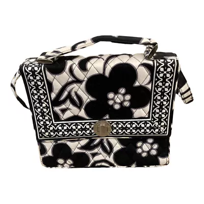 Vera Bradley Julia In Night & Day - Purse - Handbag - Black & White - Floral  • $17.21