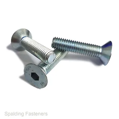 10.9 High Tensile Countersunk Socket Machine Screw Bolts M3 M4 M5 M6 M8 • £1.84