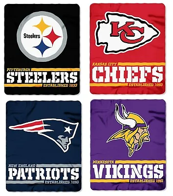 NFL - Fleece Blanket - Bed Cover - Throw - Pick Your Team! (Split Wide) • $22.50