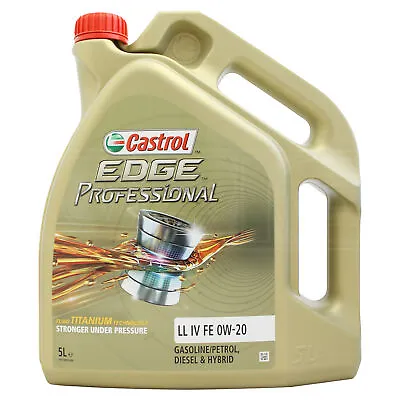 £77.95 • Buy Castrol Edge Professional LL IV FE 0W-20 0W20 Fully Synthetic Engine Oil 5 Litre