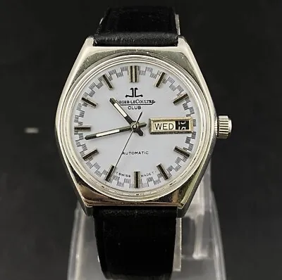 £275 • Buy Vintage Jaeger Lecoultre Club Automatic Day Date Men's Wrist Watch - 1950’s