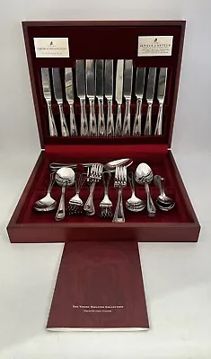 Vintage Viners Parish Stainless Steel 44 Pce Canteen Of Cutlery In Box (AN_7049) • £50