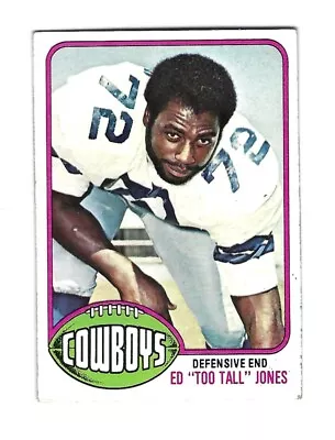 1976 Topps ED TOO TALL JONES Dallas Cowboys ROOKIE #427 RC • $14.99