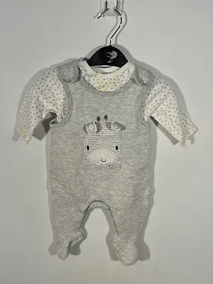 Two Piece Romper Suit Pram Suit Outfit Set For Baby Age 0-3 Months From Primark • $7.46