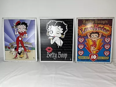 £34.41 • Buy Betty Boop Diner Waitress Blowing A Kiss Love Meter Metal Tin Signs Collectibles