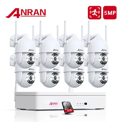  ANRAN PTZ 8CH 5MP WIFI Home CCTV Security Camera System IP Monitor NVR Outdoor  • $79.99