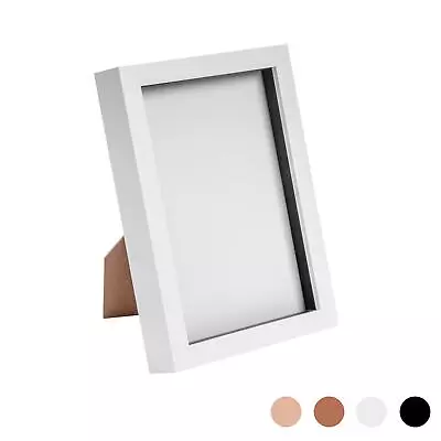£8.99 • Buy 3D Box Photo Frame Standing Hanging Craft Picture Frames A5 (6 X 8 ) White