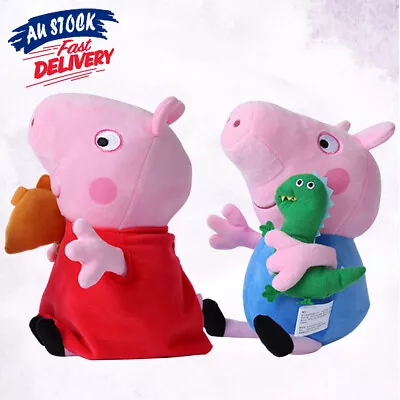 30cm Peppa Plush Soft Toys Pig Charact Full George Family Daddy Mummy Gifts • $25.85