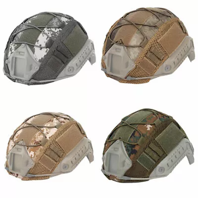 Tactical Helmet Cover For FAST Helmet Camo Hunting Airsoft Headwear Gear Army • £9.59