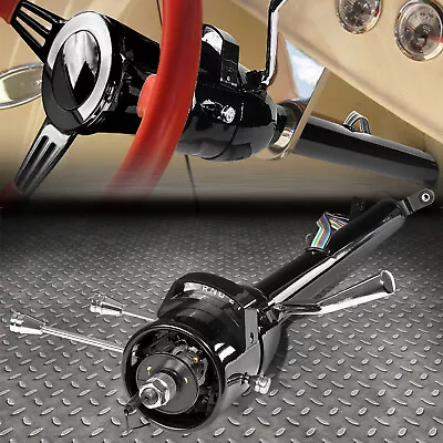 For 55-59 Chevy Gm Hot Rod 32  Tilt Auto Automatic Steering Column Shift Black • $200.99