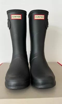 Hunter Women's Size 9 Short Rain Boots - Black NWOB • $49