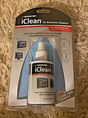 Monster Flatscreen TV Cleaning Kit For Flat Screen TVs And Computers NEW SEALED • $15.99