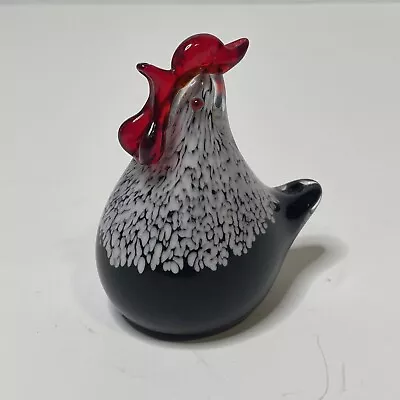 Murano Style Rooster Art Glass Figurine • $29.88