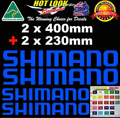 SHIMANO Decals 4 PACK Stickers For Boat Fishing Tackle Box Fridge Car Trailer • $12.99