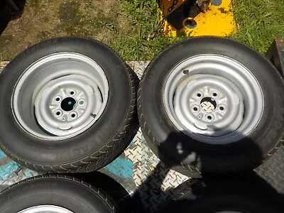 Holden Steel Rims 2 X 7 Inch Hr Centers With Tyres • $300