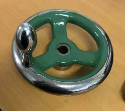 £25 • Buy 125MM Handwheel Myford Lathe Machine Shop Soiled Chrome 5  - Direct From Myford
