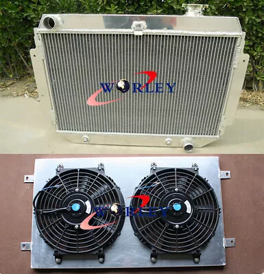 3 Rows Alloy Radiator +shroud +fans For Holden Kingswood HQ HJ HX HZ V8 CHEVY AT • $305