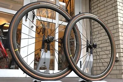 MAVIC KSYRIUM PRO CARBON UST DISC Carbon Tubeless Ready Wheel Set 12/11S [EMS] • $1040.19