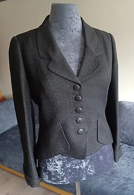 £50 • Buy Caroline Charles Fitted Black  Jacket Size UK 12