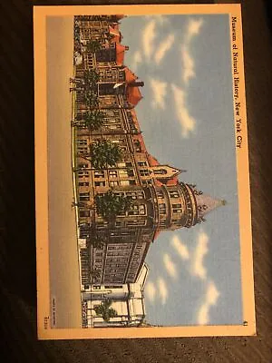 Vintage Linen Postcard Museum Of Natural History New York City C1940s • £9.64