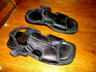 FLEXI  Sandals    Leather   Open Toe  Slip On Beach Fisherman Shoes Size 11/12 • $29.99