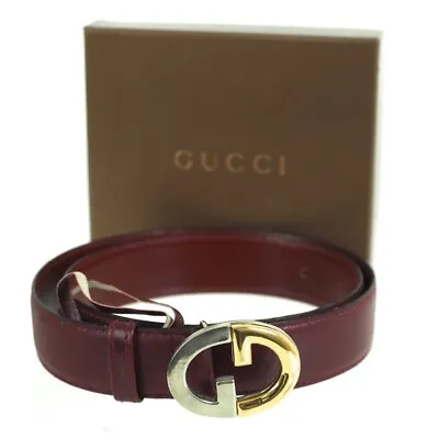 Vintage Gucci Gold Silver Bi Color Buckle  Belt. • $140