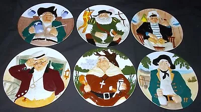 SIX Davenport Pottery TOBY PLATE COLLECTION Collectors Plates • £14