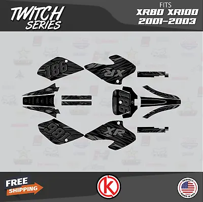 Graphics Kit For HONDA XR80 XR100 (2001-2003)  Twitch Series - Smoke • $59.99