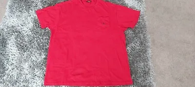 MENS Polo Ralph Lauren T Shirt Tee L Red Loose/baggy Fit GRADE A Used Pocket • £11.31