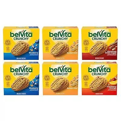 BelVita Breakfast Biscuits Variety Pack 4 Flavors 6 Boxes Of 5 Packs (30 Total • $94.67