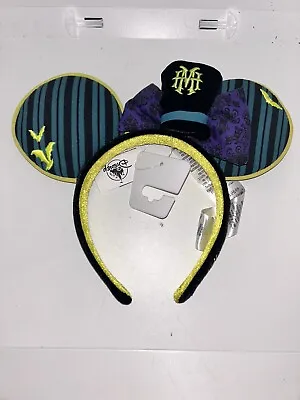Disney The Haunted Mansion Glow-In-The Dark Mickey Ears Headband NWT WDW • $25.99