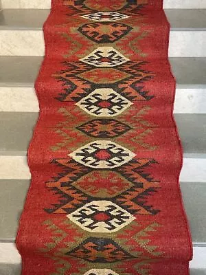 Navajo Kilim Rug Aztec Rug Accent Rug Outdoor Rug Indoor Rug Living Dinning • £201.06