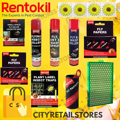 Rentokil Fly Repellent Killer Range Mosquitos Bees Trap Kill Spray • £7.99