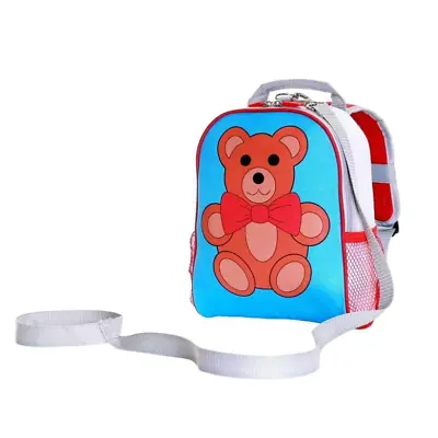 Teddy Toddler Kids Boys Girls Children Rucksack Backpack Bag With Safety Rein • £9.99