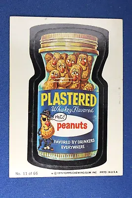 1979 Topps - Wacky Packages Series 1 - Puzzle Back - #11 Plastered Peanuts VG/Ex • $3.50
