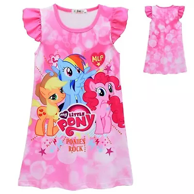 My Little Pony Girls Kids Nightgown Pajamas Sleepwear Dress • $11.99