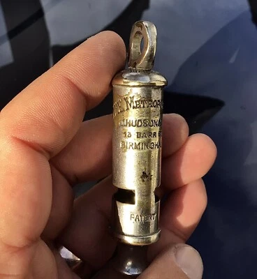 £29.99 • Buy The Metropolitan J Hudson & Co 13 Barr St Birmingham Police Whistle Vintage
