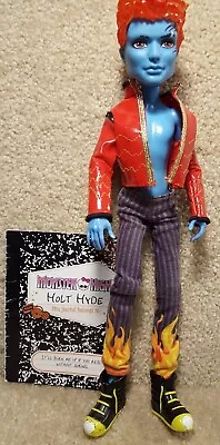 2010 Mattel Monster High Holt Hyde Son Of My Hyde Doll Pants Coat Shoes Journal • $53