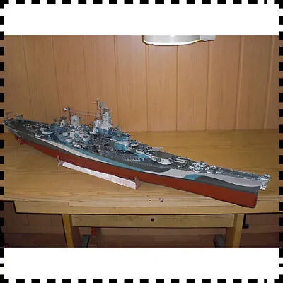 1:200 Scale USS Missouri (BB-63) Navy Battleship DIY Handcraft Paper Model Kit • $99.99